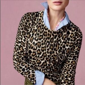 J.Crew tippi sweater in leopard